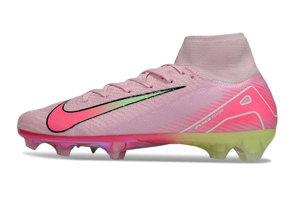 Chuteira Nike Air Zoom Mercurial Superfly 10 Elite Campo - Rosa