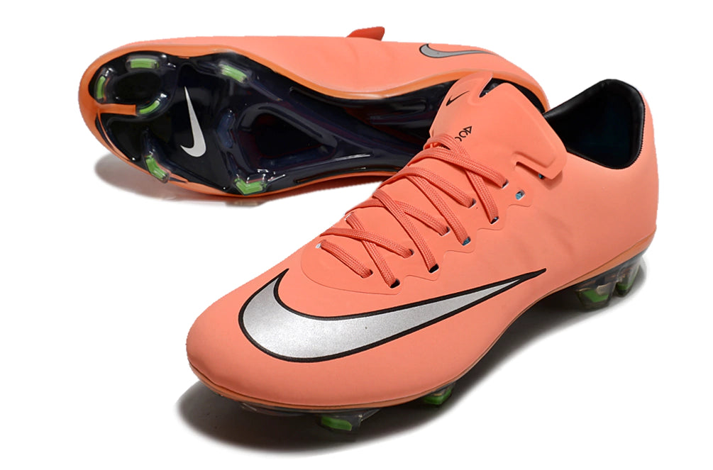 Chuteira Nike Mercurial Vapor 10 FG - Laranja/Cinza