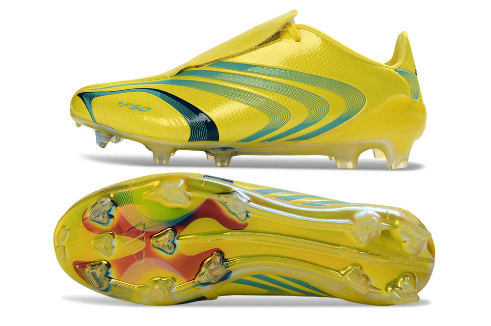 Chuteira Adidas TUNit F50 Elite FG - Amarelo