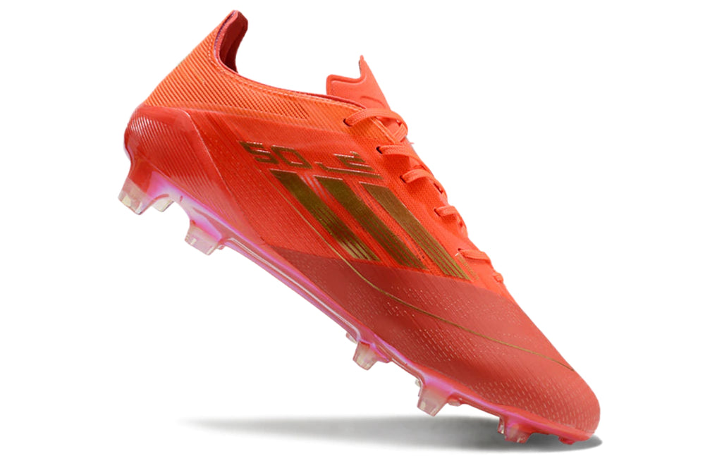 Chuteira Adidas F50 X Campo - Laranja/Dourado
