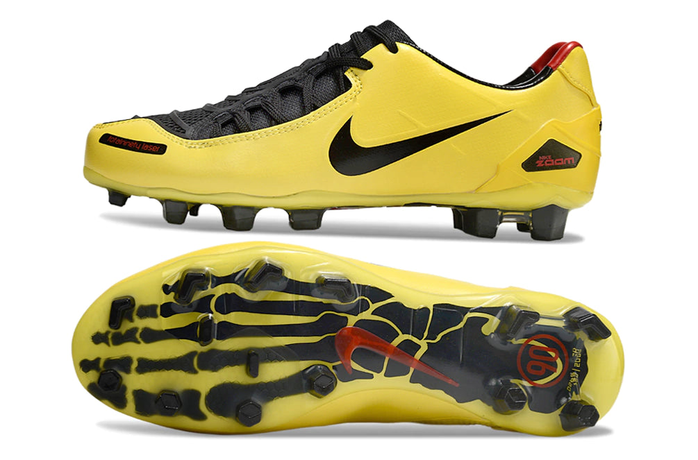 Chuteira Nike Total 90 Laser Campo - Amarelo