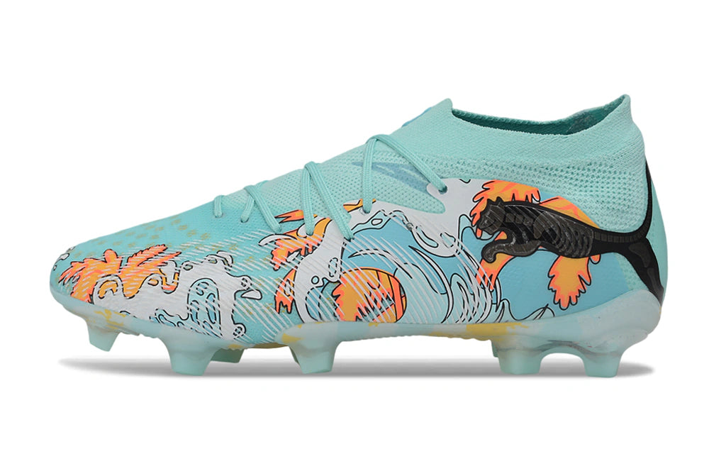 Chuteira Puma Future 8 Ultimate Low Campo FG - Azul