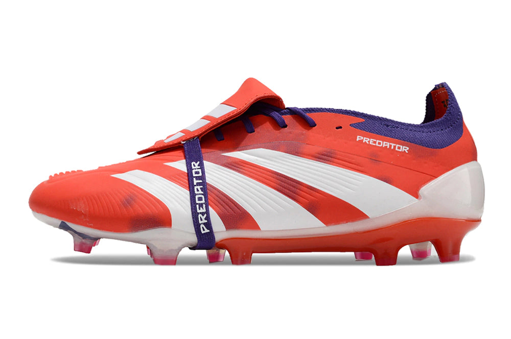 Chuteira Adidas Predstrike Elite Campo - Vermelho/Branco