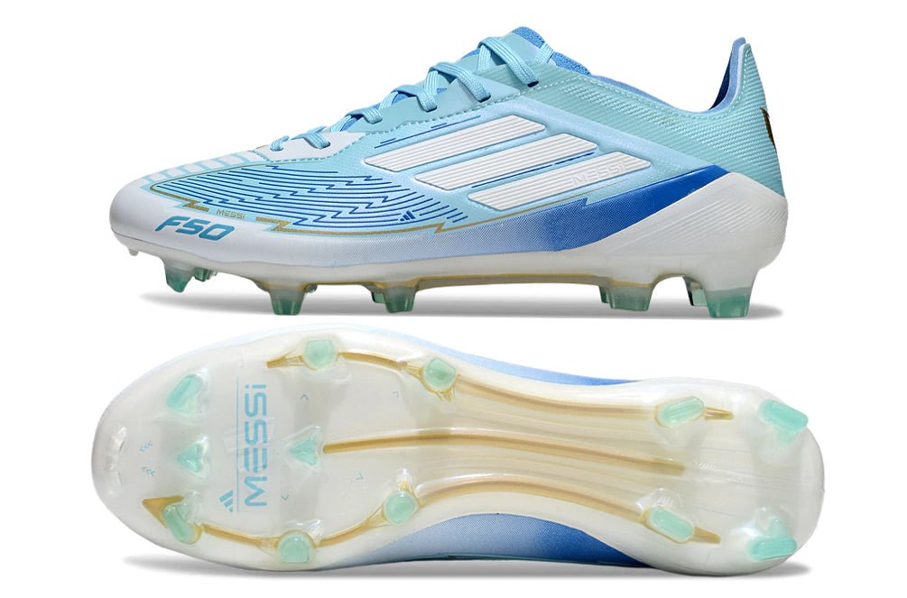 Chuteira Adidas F50 X Campo - Azul/Branco