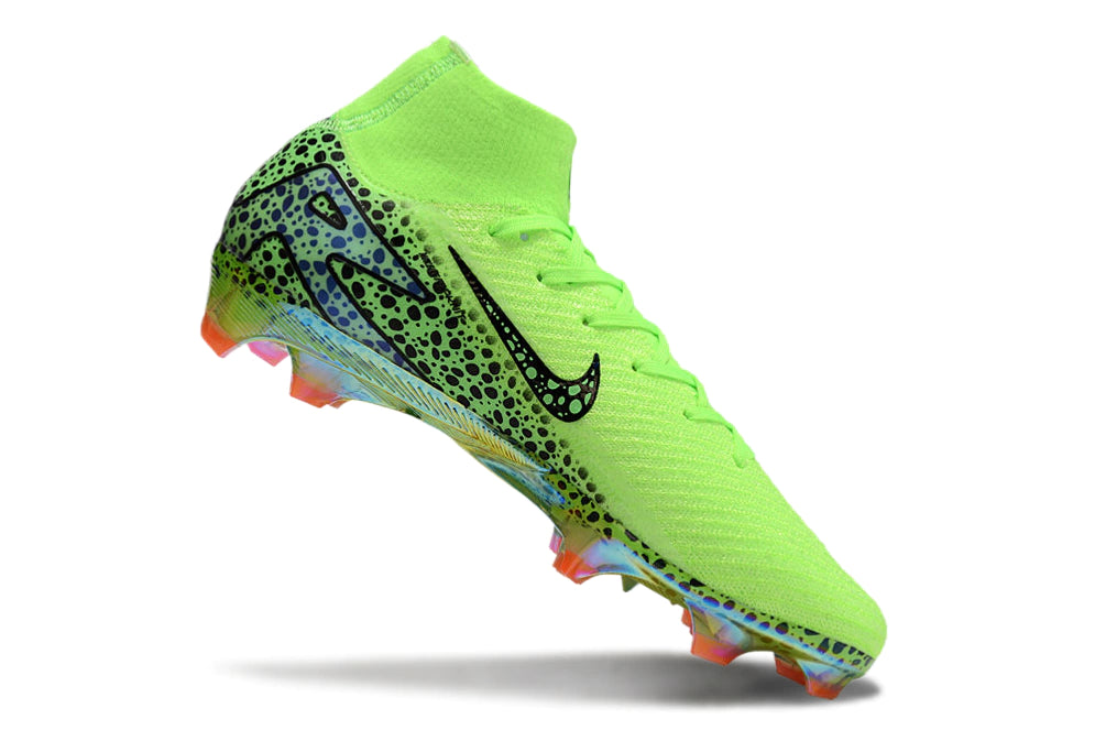 Chuteira Nike Air Zoom Mercurial Superfly 10 Elite Campo - Verde/Preto