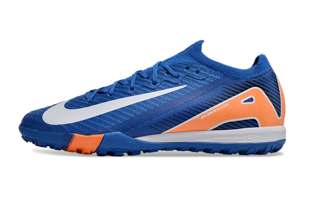 Chuteira Nike Mercurial Vapor 16 Elite Society - Azul/Laranja/Branco