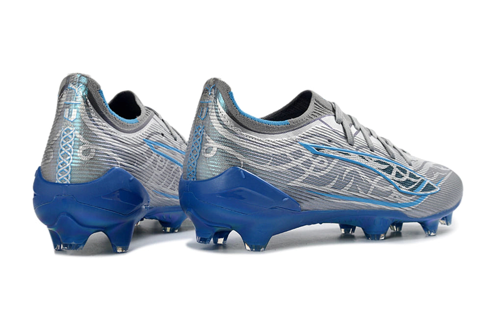 Chuteira Puma Ultra 5 Carbon FG - Cinza/Azul