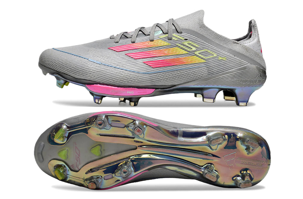 Chuteira Adidas F50.1 Elite Campo - Cinza/Rosa