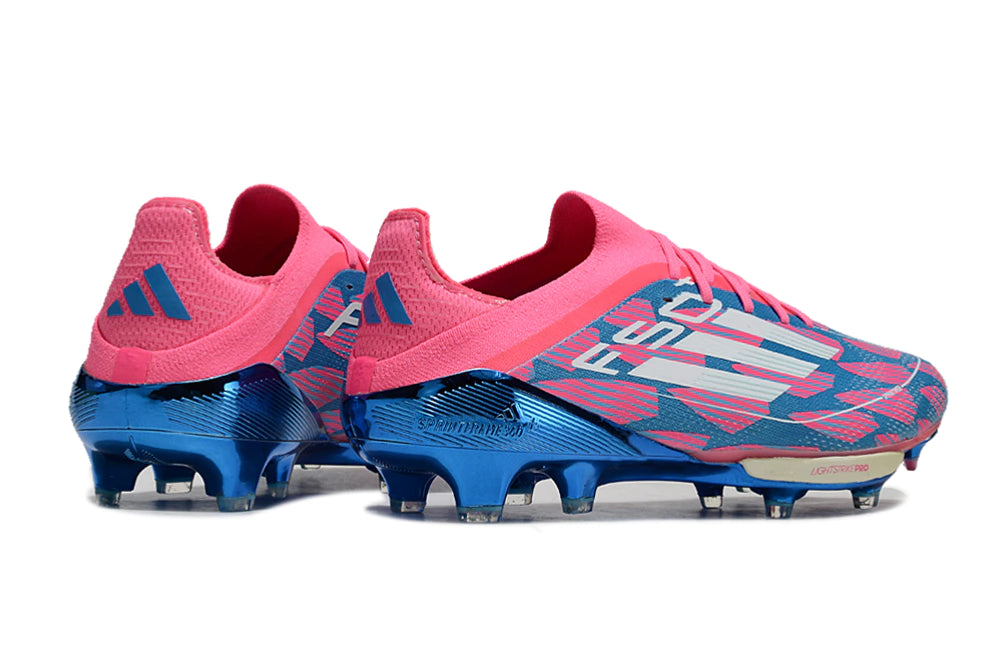 Chuteira Adidas F50.1 Elite Campo - Rosa/Azul