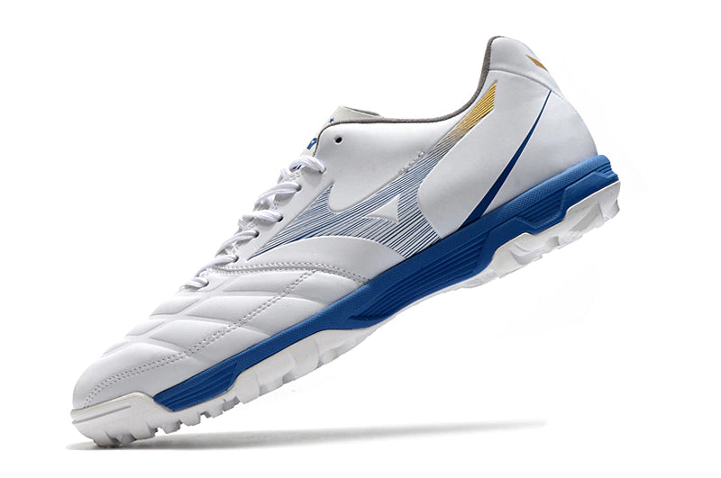 Chuteira Mizuno Rebula 3 Society - Branco/Azul