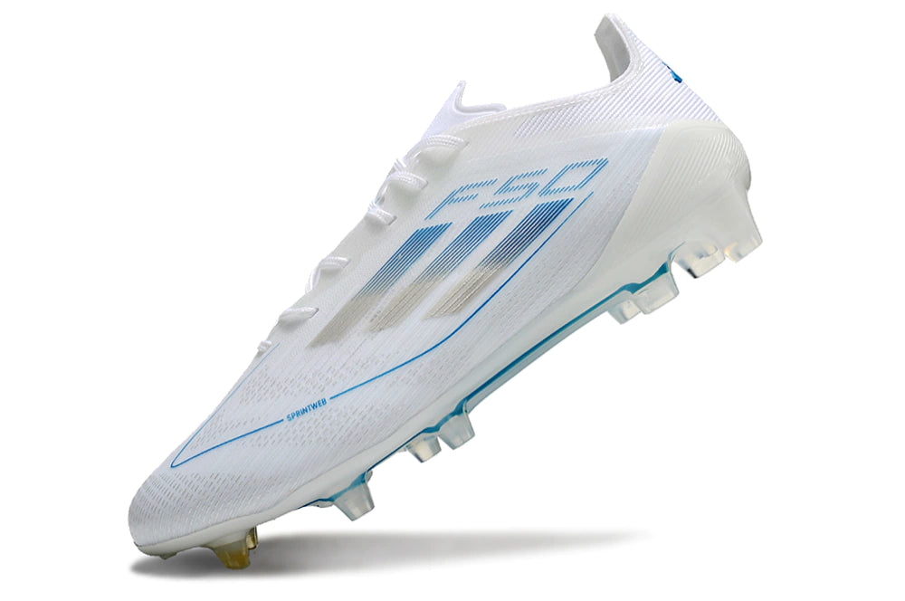 Chuteira Adidas F50 X Campo - Branco/Azul