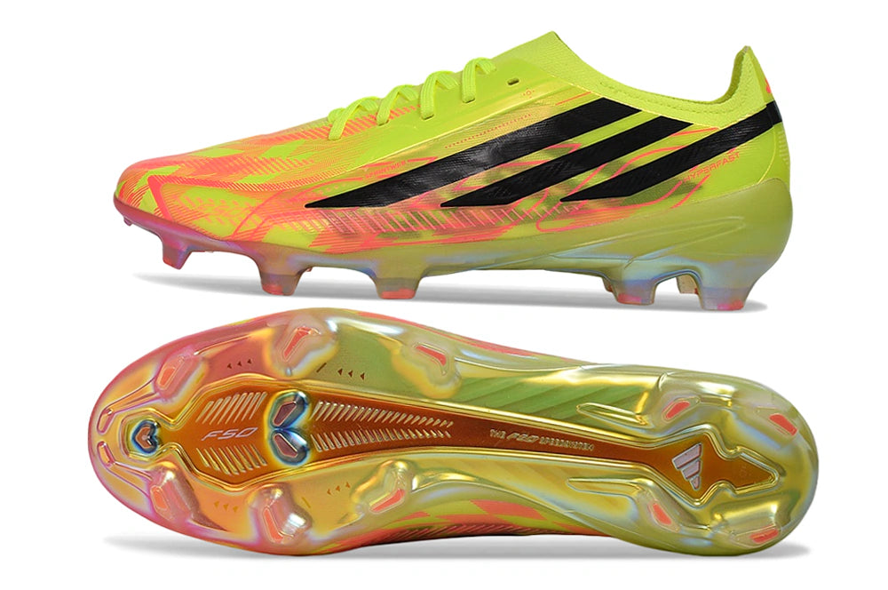 Chuteira Adidas F50 Hyperfast Eltie FG - Amarelo