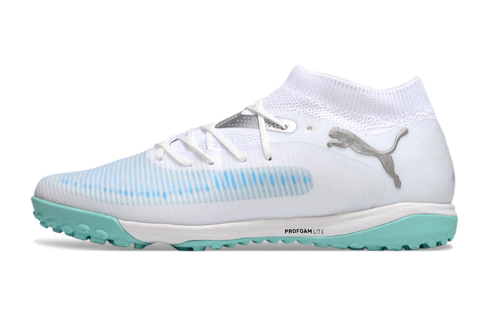 Chuteira Puma Future 8 Match Society - Branco/Azul