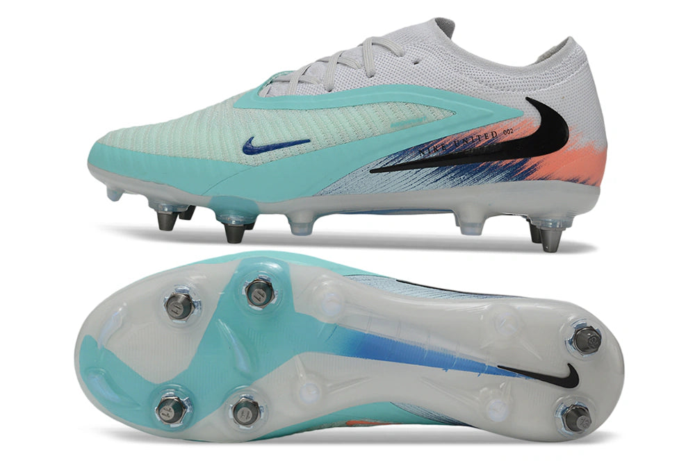 Chuteira Nike Phantom 6 Elite SG - Branco/Azul
