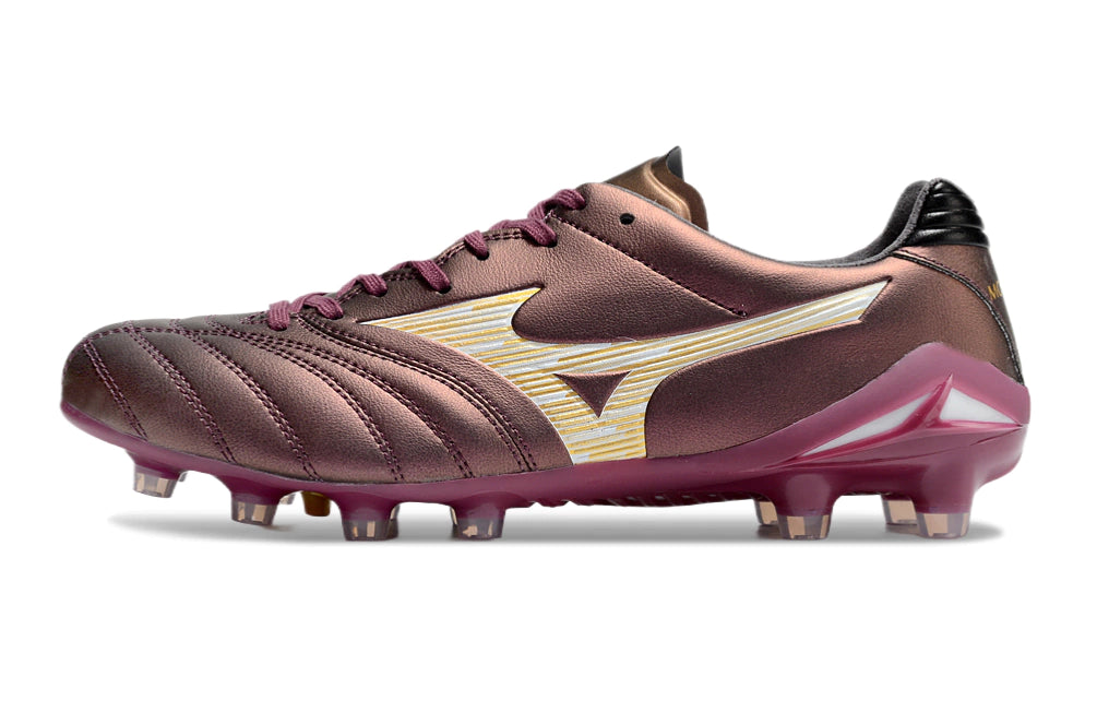 Chuteira Mizuno Morelia Neo 4 Campo - Vermelho/Laranja