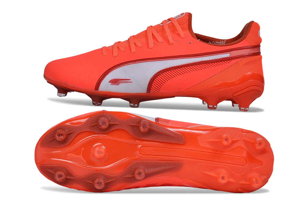 Chuteira Puma King Ultimate X FG - Laranja