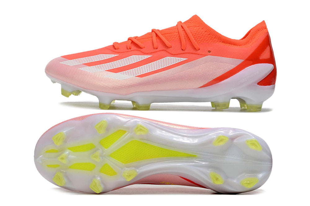 Chuteira Adidas X CrazyFast.1 FG - Vermelho/Branco