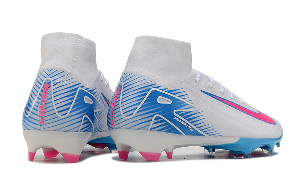 Chuteira Nike Mercurial Superfly 10 Elite Campo - Azul/Rosa/Branco