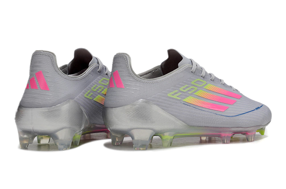 Chuteira Adidas F50 X Campo - Cinza/Rosa