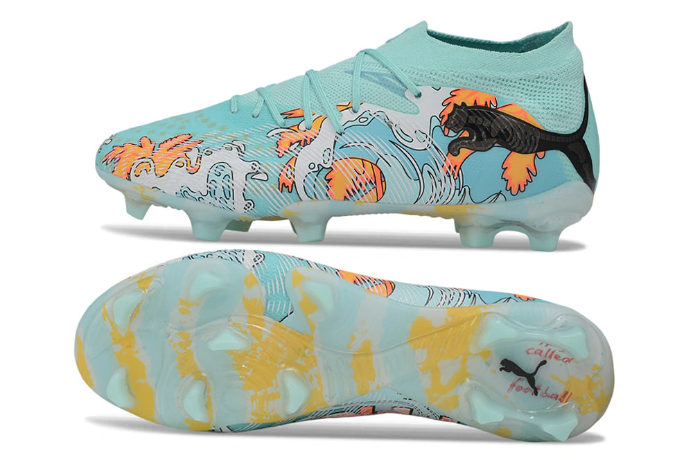 Chuteira Puma Future 8 Ultimate Low Campo FG - Azul