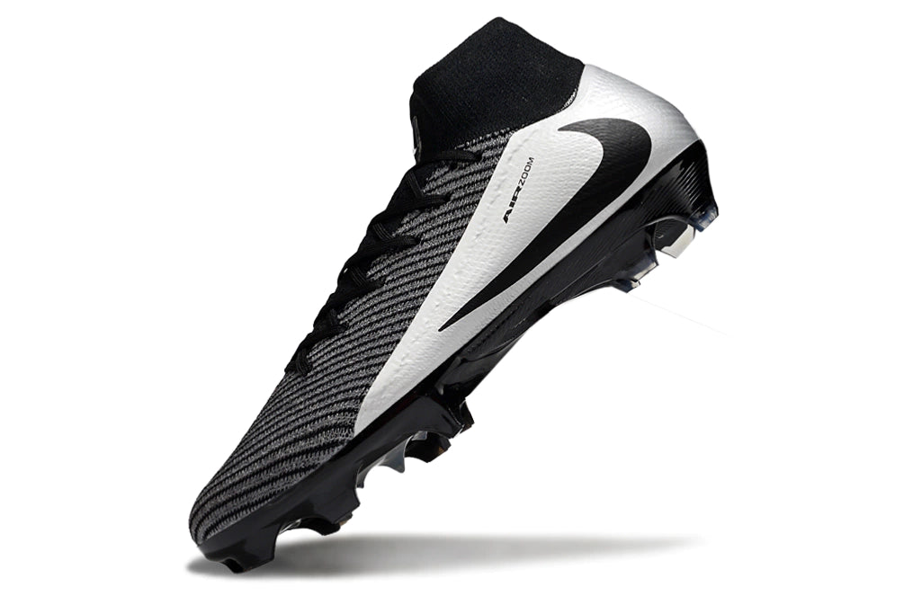 Chuteira Nike Air Zoom Mercurial Superfly 10 Elite Campo - Cinza/Branco
