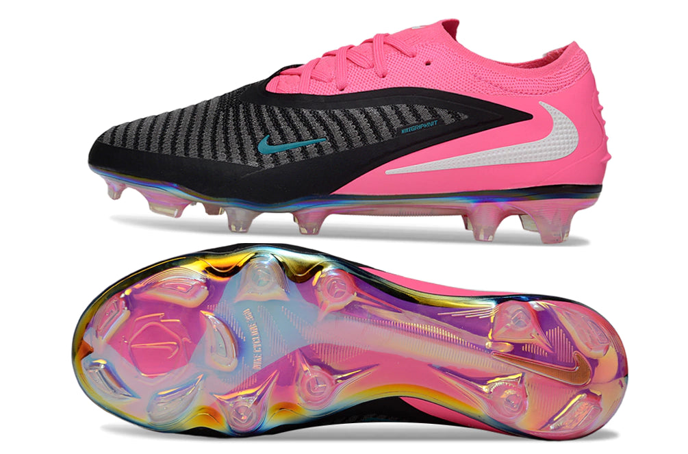 Chuteira Campo NIKE Phantom 6 Elite FG - Rosa/Preto