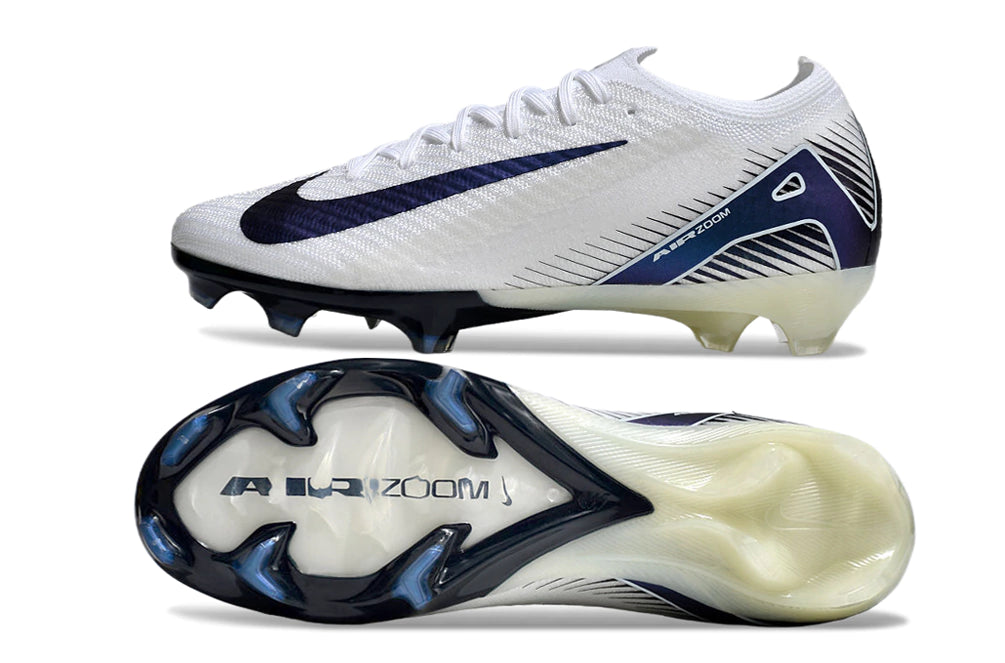 Chuteira Nike Air Zoom Mercurial Vapor 16 Elite FG - Branco/Azul
