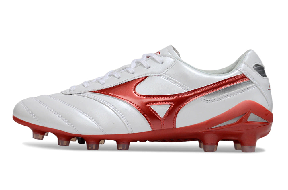 Chuteira Mizuno Morelia Neo Campo - Branco/Vermelho
