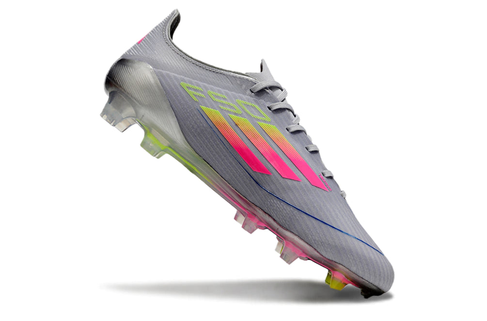 Chuteira Adidas F50 X Campo - Cinza/Rosa