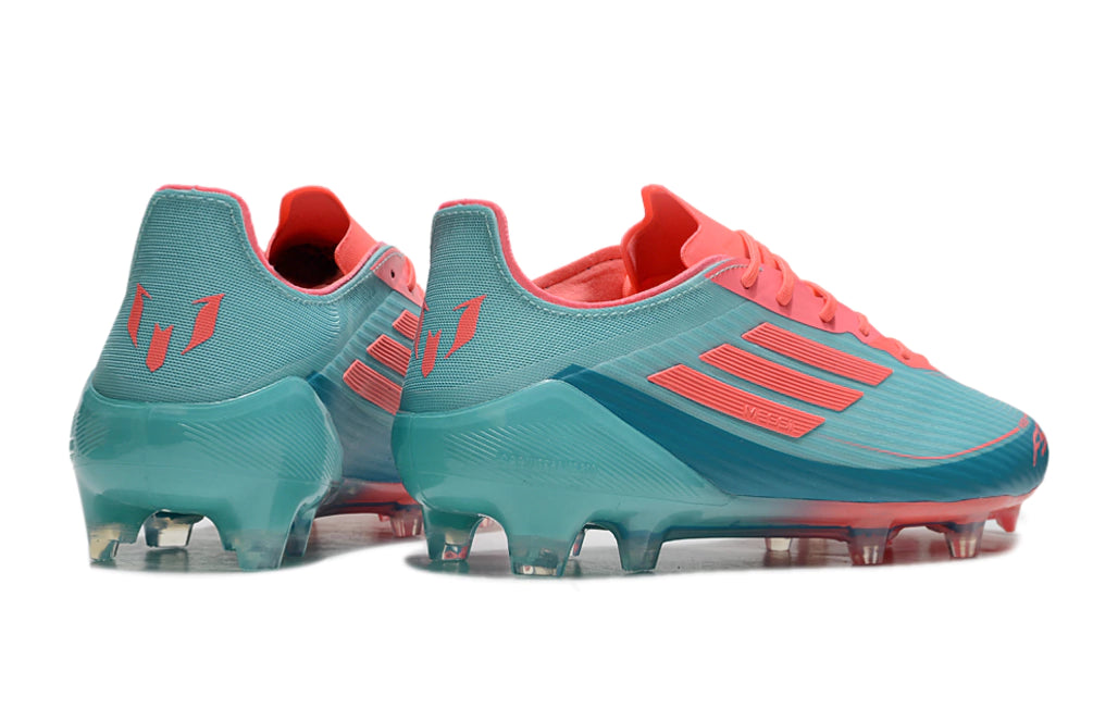 Chuteira Adidas F50 X Campo - Azul/Rosa