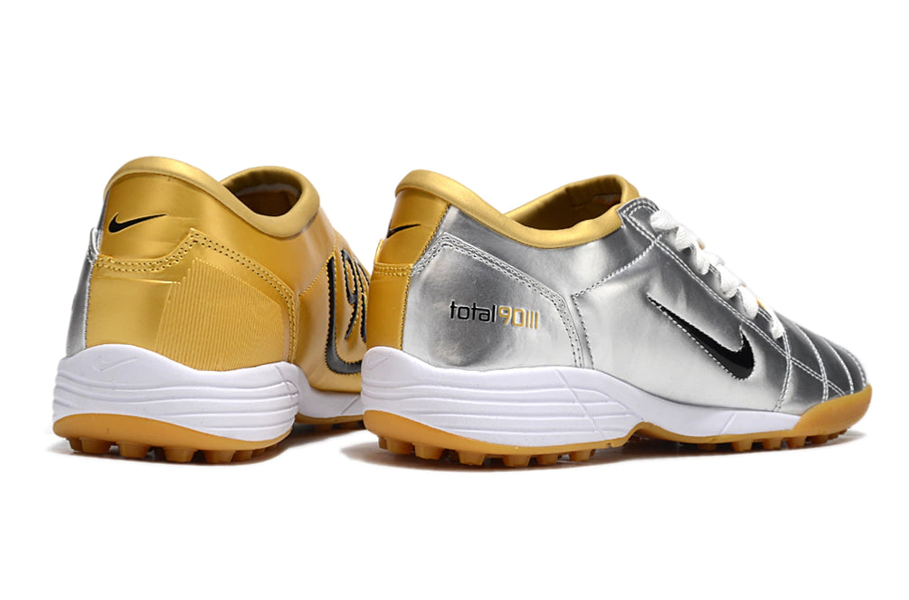 Chuteira Nike Total 90 Society - Prata/Dourado
