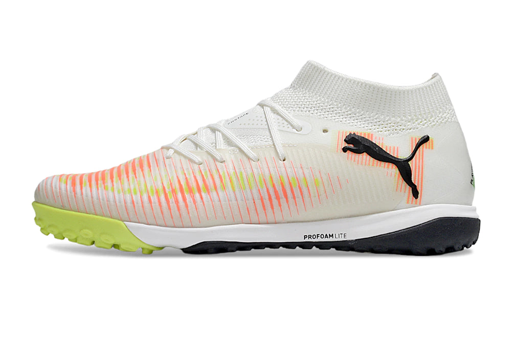 Chuteira Puma Future 8 Match Society - Branco/Laranja