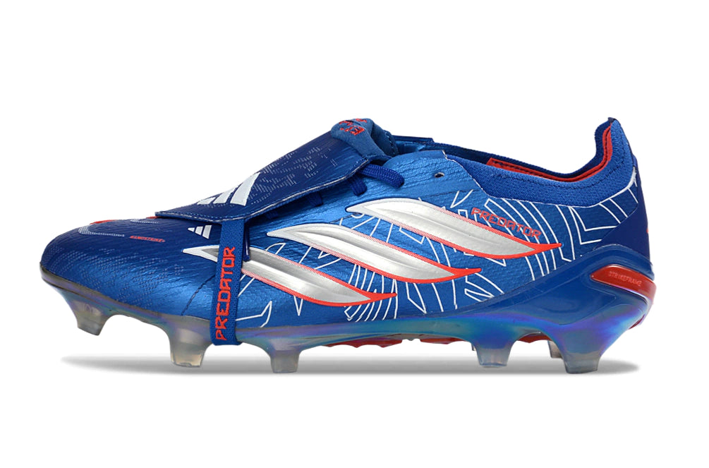 Chuteira Adidas Predator Tongue 26 Elite FG - Azul
