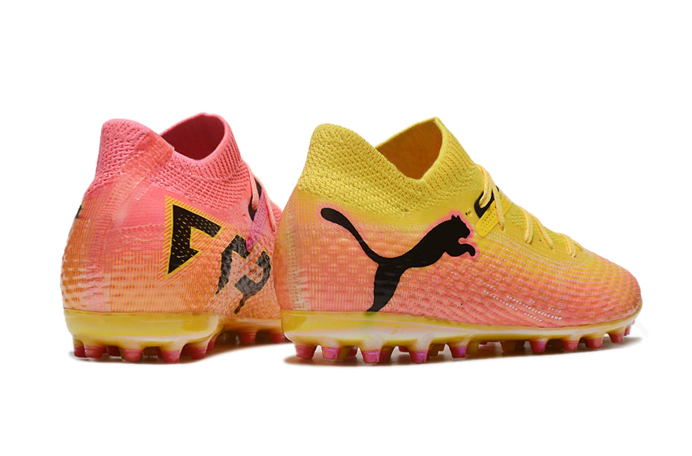 Chuteira Puma Future 7 Match MG - Laranja/Preto