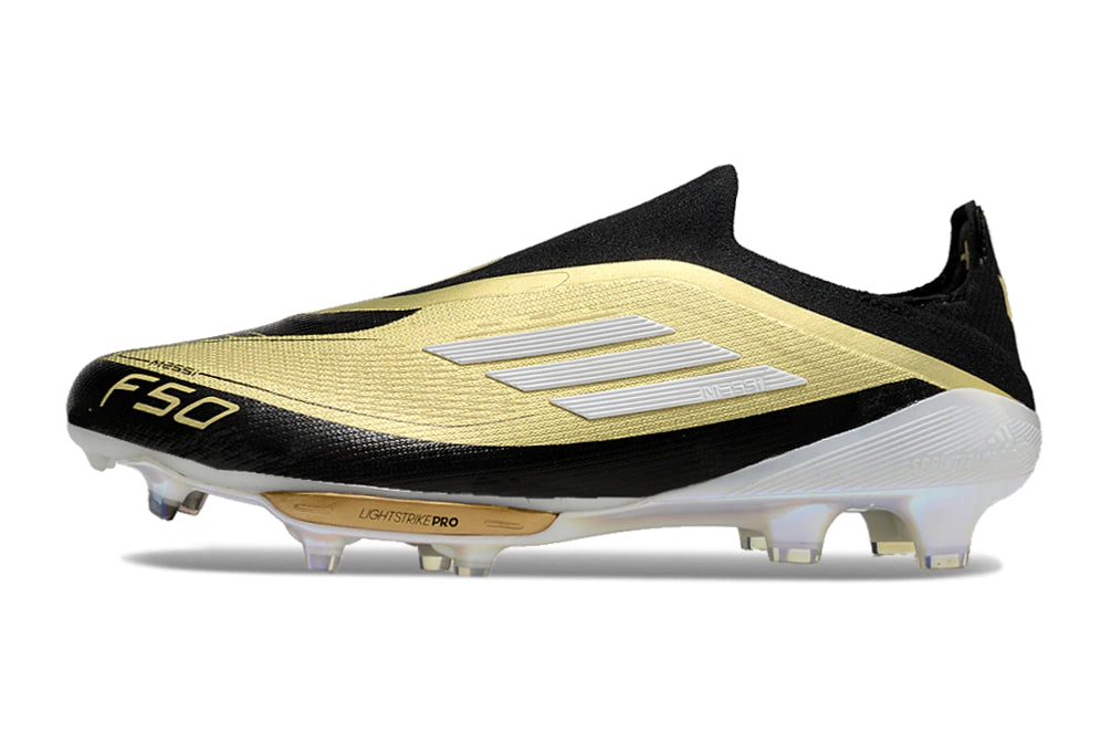 Chuteira Adidas F50+ Elite Campo - Preto/Dourado