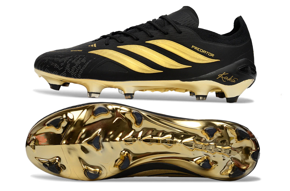 Chuteira Adidas Predator Elite 26 Campo FG - Preto/Dourado