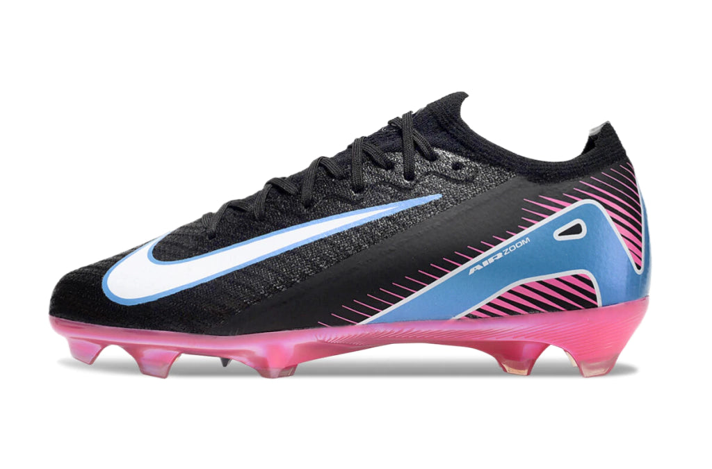 Chuteira Nike Air Zoom Mercurial Vapor 16 Elite FG - Preto/Azul/Rosa