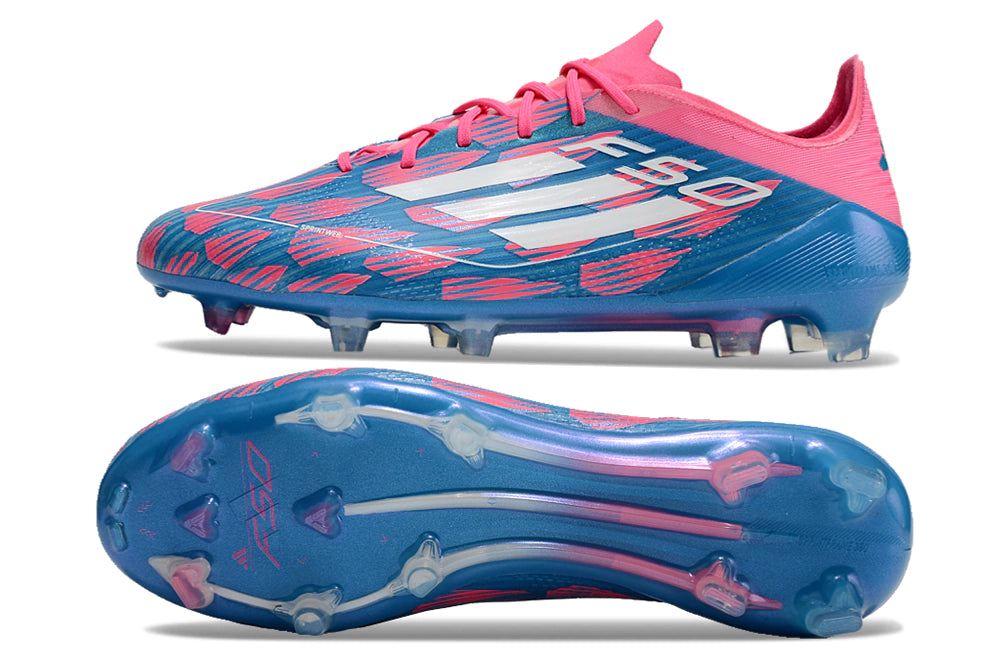 Chuteira Adidas F50 X Campo - Rosa/Azul