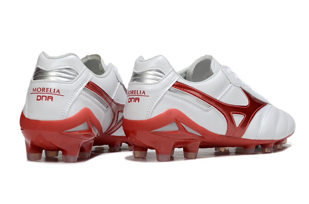 Chuteira Mizuno Morelia Neo Campo - Branco/Vermelho