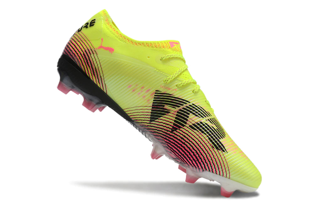 Chuteira Puma Future 8 Ultimate Low Campo FG - Verde/Preto/Branco