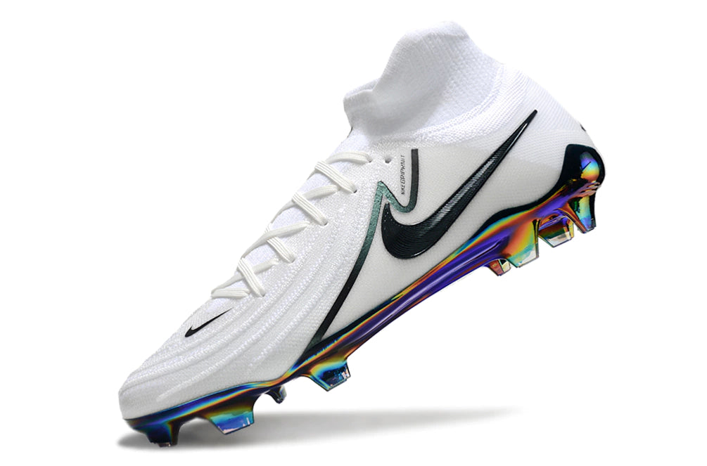 Chuteira Nike Campo Phantom Luna 2 Elite Campo FG - Branco/Preto/verde