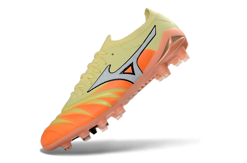 Chuteira Mizuno Morelia Neo 4 Campo - Amarelo/Laranja