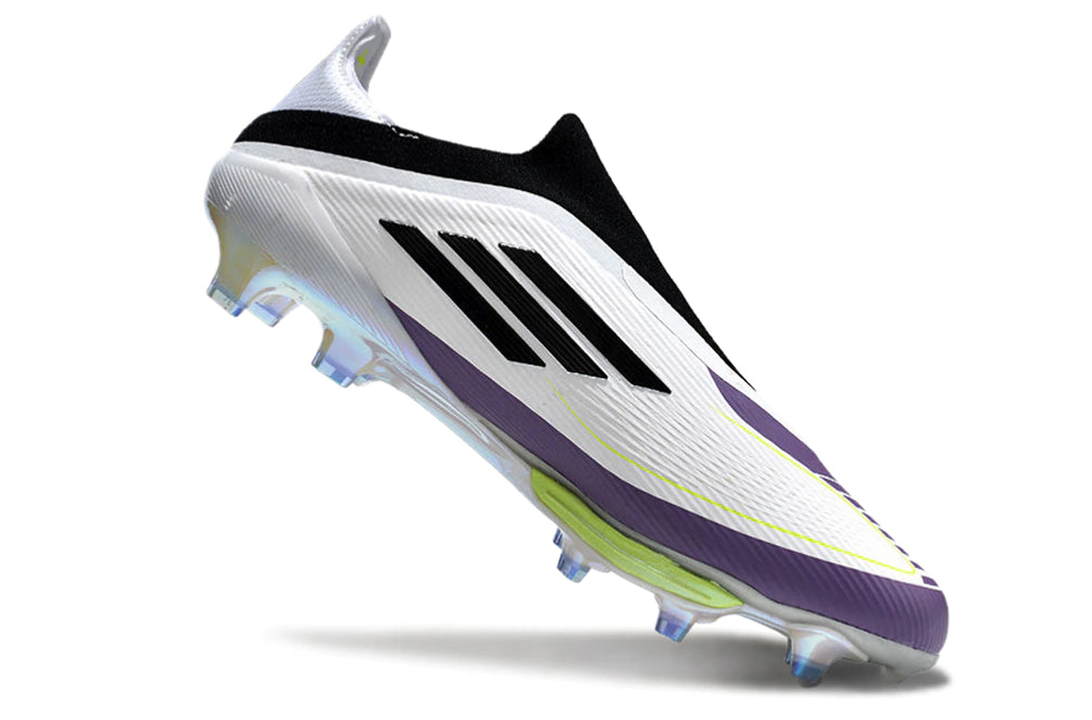 Chuteira Adidas F50+ Elite Campo - Branco/Roxo