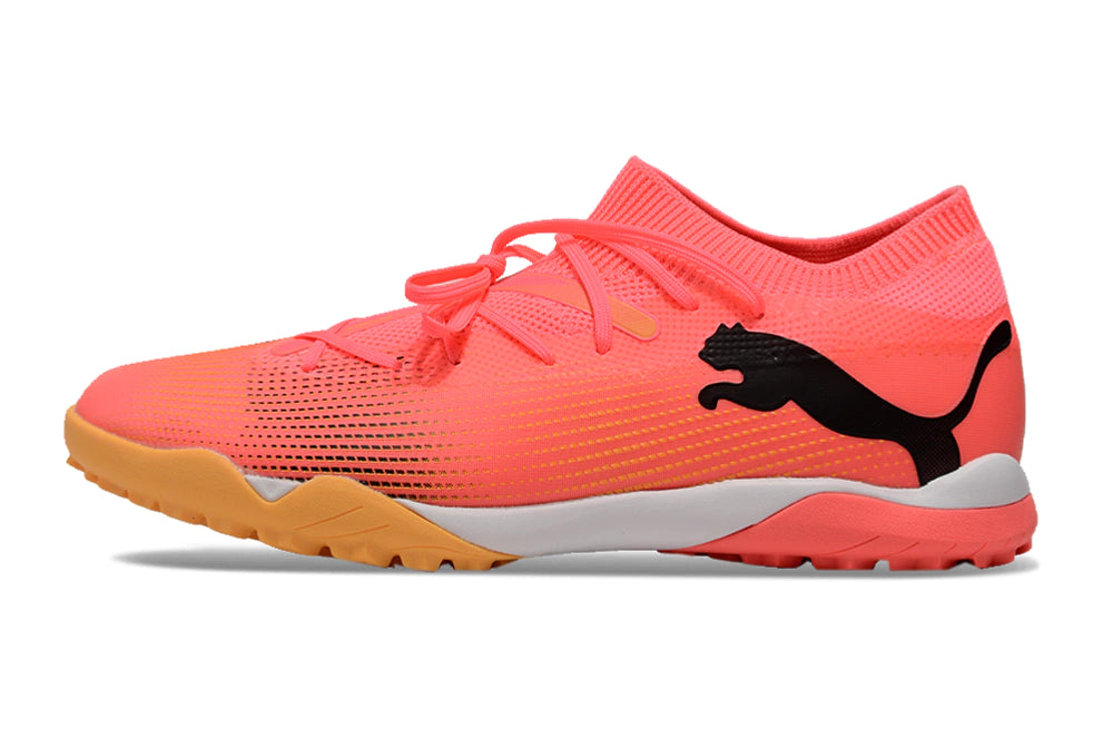 Chuteira Puma Future 7 Match Society - Laranja/Preto/Branco