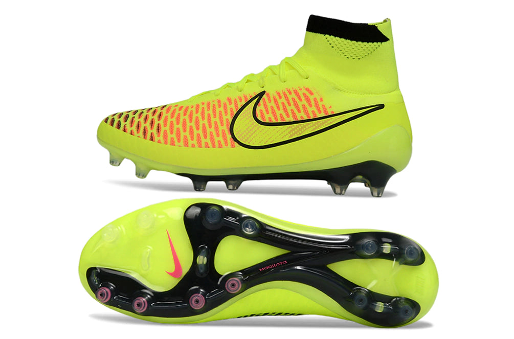 Chuteira Campo Nike Magista Obra FG - Amarelo