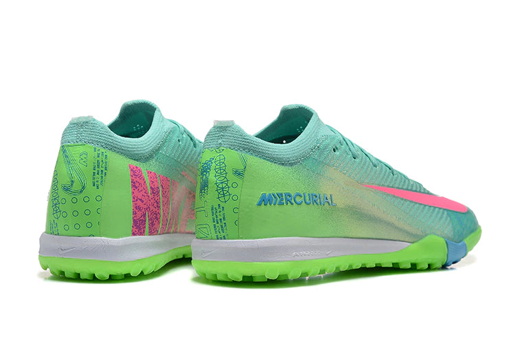 Chuteira Nike Mercurial Vapor 16 Elite Society - Verde/Azul/Rosa
