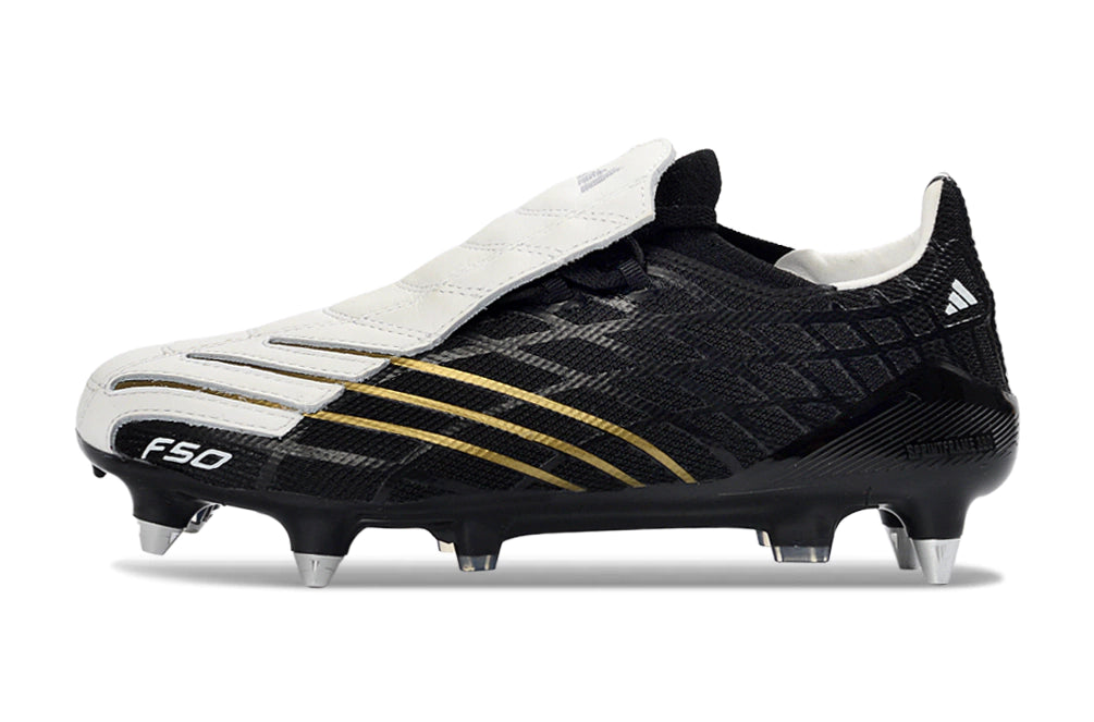 Chuteira Adidas F50 Spider SG - Preto/Branco