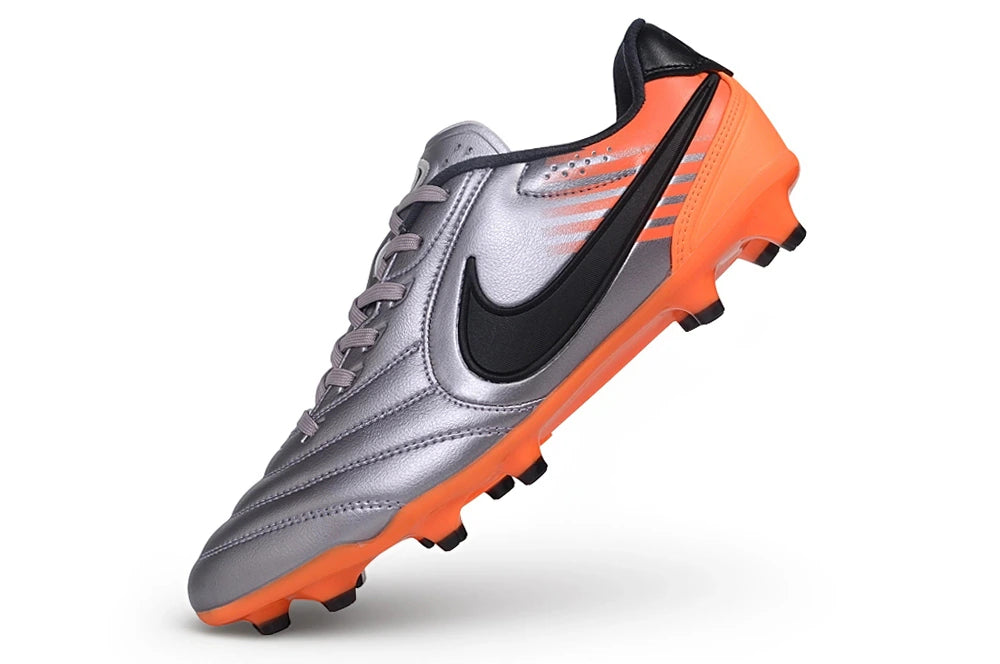 Chuteira Nike Tiempo Ligera Pro FG - Prata