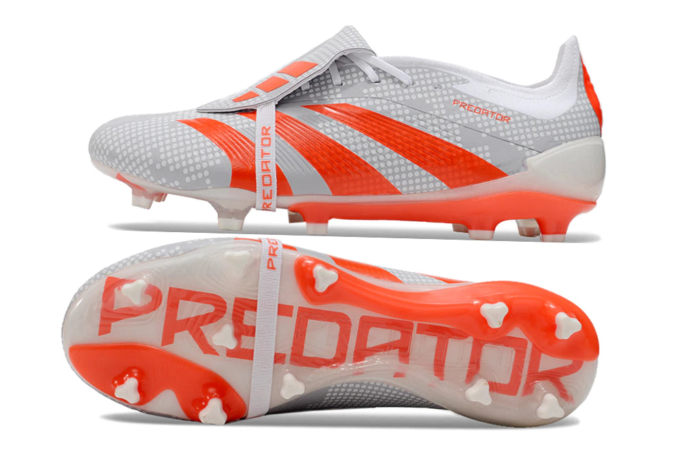 Chuteira Adidas Predstrike Elite Campo - Branco/Laranja