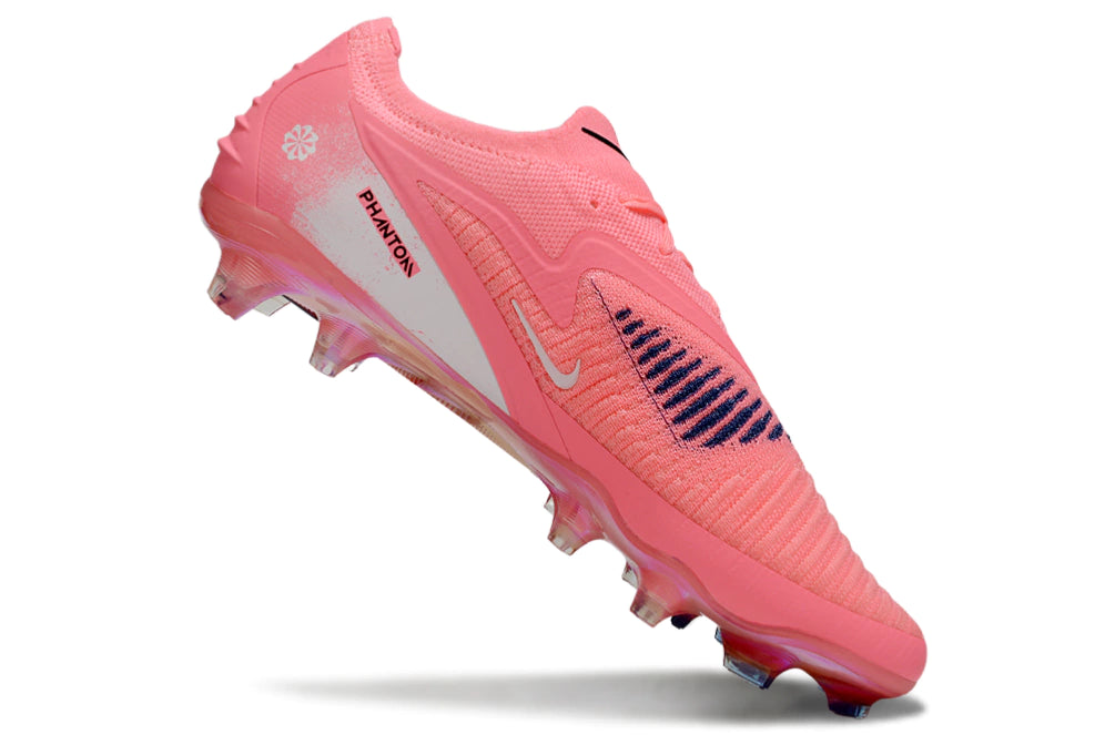 Chuteira Campo NIKE Phantom 6 Elite FG - Rosa/Preto